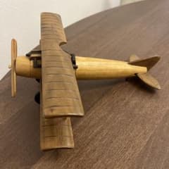 木製 複葉機 模型 ヴィンテージ 飛行機のサムネイル