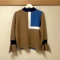 デザイン 袖フレアニットのサムネイル