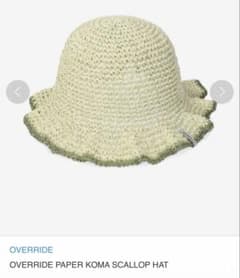 OVERRIDE PAPER KOMA SCALLOP HATのサムネイル