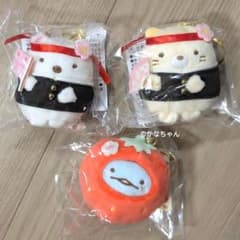 Sumikko Gurashi Dazaifu Hanging Plush Toy Set: Cat, Polar Bear, Lizard