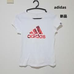 【新品】adidas　アディダス ホワイト Tシャツ M　ロゴ