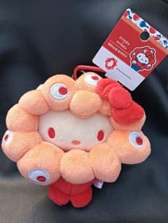 ミャクミャク サンリオ 推しカラーぬいぐるみ マスコット カラビナ ハローキティのサムネイル