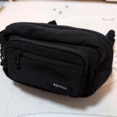 【美品】pomuru ヒップシート 黒 ブラックのサムネイル