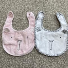 クマの顔スタイ 2枚セット 0-24ヶ月用 双子のサムネイル