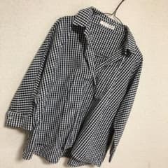 チェックシャツ 7分袖 ゆったりのサムネイル