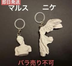 24時間以内発送　石膏デッサンめじるしマスコット ニケ ガチャのサムネイル