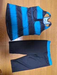 セパレート水着 ブルー ブラック ボーダーのサムネイル