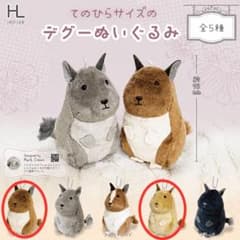 てのひらサイズのデグーぬいぐるみ　アグーチ＆サンドのサムネイル