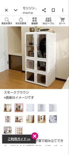 人気商品 モリリン 折り畳みワードローブ 半透明扉2列 - メルカリ