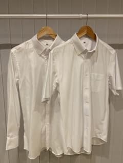 【新品未使用】UNIQLO ワイシャツ長袖 半袖 2点のサムネイル