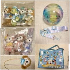 ぬいぐるみ7点　ダッフィーパスケース　ポップコーンケース　セットのサムネイル