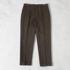 美品 ワコマリア× ゼニア トラウザーズ スラックス パンツ ブラウンM
