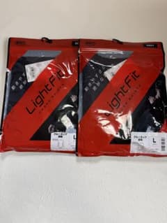 ZETT ライトフィットアンダーシャツ 長袖 ネイビー Lサイズ 2枚セットのサムネイル