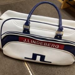 J.LINDEBERG ボストンバッグ ホワイト/ネイビーのサムネイル