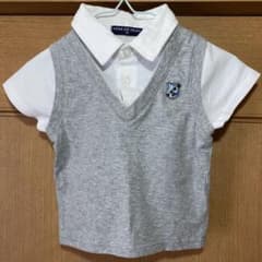 PAS DE ZELE Vネックポロシャツ 80サイズのサムネイル