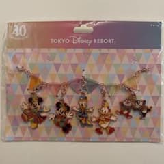 ディズニーリゾート　40周年　ミッキー＆フレンズ　チャーム　キーホルダー