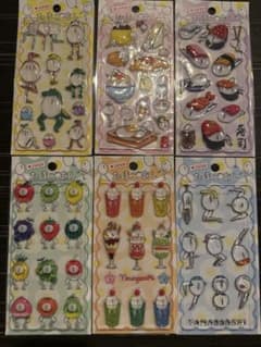 【新作】たまごあしシール（大）　6種類セット