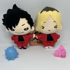 にとたん ハイキュー‼︎ ボールチェーン付ぬいぐるみ 孤爪、黒尾セット