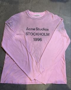 希少品】Acne Studios 1996 ロゴ 長袖カットソー ピンク - メルカリ