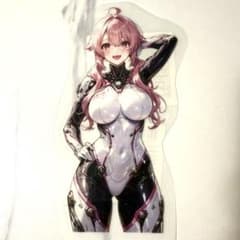 【防水】美少女ステッカー　車、バイク、ノートパソコン、ヘルメット、スケボーのサムネイル