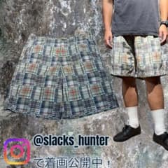 ハーフパンツ チェックショーツ バギー 90s 古着 - メルカリ