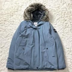 美品】AIGLE シャンタループ ショートダウンジャケット ブルー - メルカリ