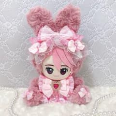 ♡12〜13cmサイズ♡ぬい服♡ピンク♡おすわり♡うさぎちゃん♡ - メルカリ