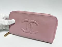正規品 CHANEL シャネル ラウンドファスナー 長財布 25番台 ピンクのサムネイル