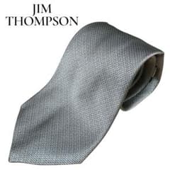 【美品】JIM THOMPSON ジムトンプソン 高級シルクネクタイ ベージュ系のサムネイル