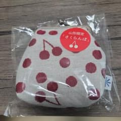 山形限定 さくらんぼ 織小紋 角型がま口のサムネイル