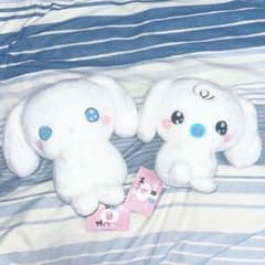 【シナモン、みるく】サンリオ ゆるかわ きゅるぽて ぬいぐるみM 2点セット