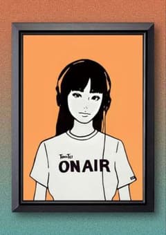 kyne・アート【A4サイズ写真ポスターフレーム付き2点セット】ポスター