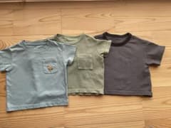 無印良品 Tシャツ 80 男の子 3枚セット まとめ売り 半袖 保育園着のサムネイル