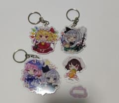 東方Project アクリルキーホルダー まとめ売り フラン 幽々子 妖夢 てゐのサムネイル