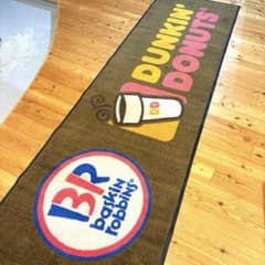 バスキンロビンス x ダンキンドーナツ　アドバタイジング　カーペット　看板 ダンキンドーナツ バスキンロビンス マット 店舗用 カーペット
