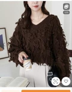 み*)様 新品　Dircoat フリンジプルオーバー　ニット　セーターのサムネイル