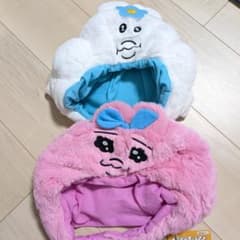 新品タグ付き　おぱんちゅうざぎ　んぽちゃむ　着ぐるみキャップ