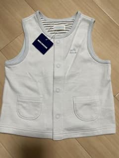 【新品未使用】ミキハウス　前あきベストのサムネイル