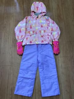 RESEEDA スキーウェア上下　女子キッズ 110cm 手袋のおまけ付のサムネイル
