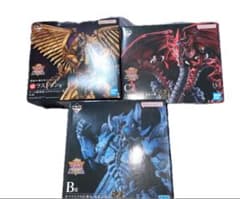 未開封 一番くじ 遊戯王 三幻神顕現 3個セット ラー オシリス オベリスク 未開封 一番くじ 遊戯王 三幻神顕現 3個セット ラー オシリス