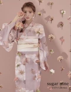 Sugar nine 浴衣セット 三上悠亜着用 ピンク薔薇のサムネイル