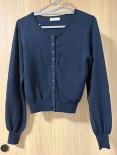 ASTORIA TRUDEA ネイビー カーディガン Ｍのサムネイル