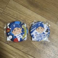北海道日本ハムファイターズ 上川畑大悟 缶バッジ 2個セットのサムネイル