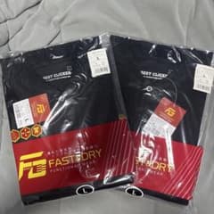 【新品】長袖ポロシャツ 170015 ブラック L 2枚セットのサムネイル