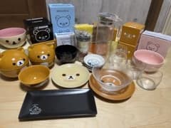 리락쿠마 식기 세트 (오마케 포함)