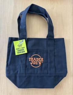 TRADER JOE'S ミニトートバッグ 黒のサムネイル