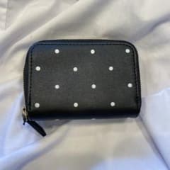 ミニ財布 三つ折り財布 折り財布 ミニウォレット 水玉 小物入れのサムネイル