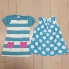 H&M ワンピース 2着セット ☆ サイズ85のサムネイル