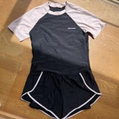 ALSO SWIM スポーツ用水着 黒・ピンク　XLのサムネイル
