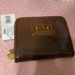 訳ありレア！当時物　チューリップキティ　エナメル財布　ブラウンのサムネイル
